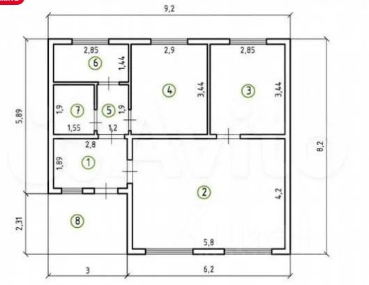 Дом в Ленинградская область, Приозерск Сортавальское ш., 2в (68 м²)