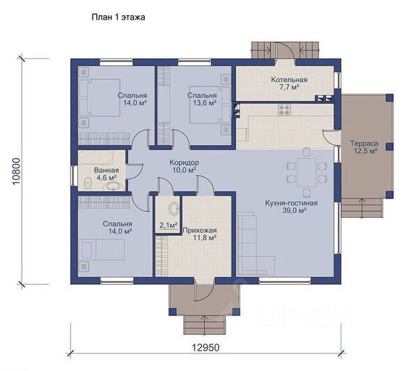 Купить дом 140м² Мордовия респ., Саранск, р-н Ленинский - база ЦИАН, объявление 