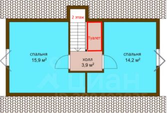 2-этаж. дом 84 м²