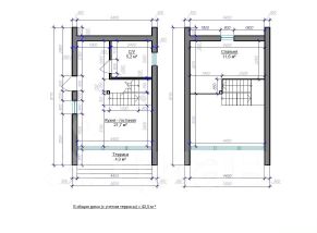 2-этаж. дом 42 м²