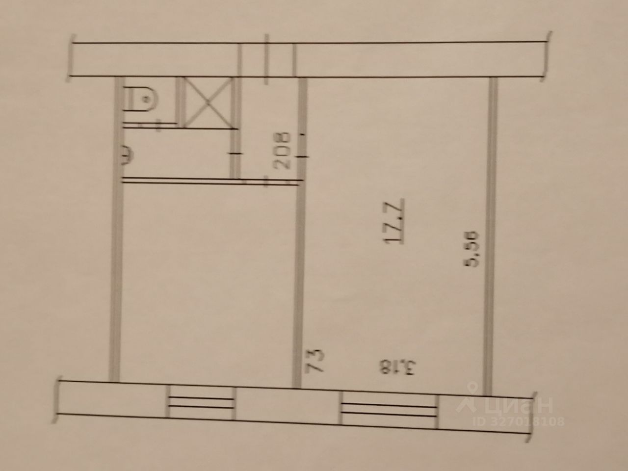 Комната Самарская область, Самара ул. Дзержинского, 13а (17.7 м²)