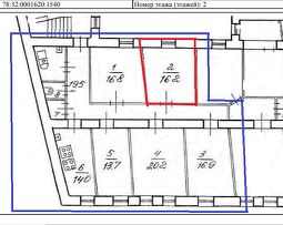 комната 127/16 м², этаж 2