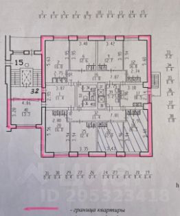 комната 196/17 м², этаж 9