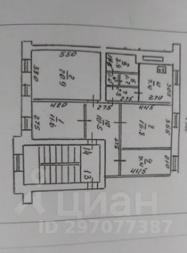 комната 85/12 м², этаж 4