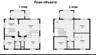 3-этаж. дом 215 м²