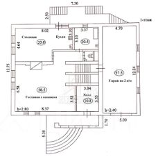 4-этаж. дом 850 м²