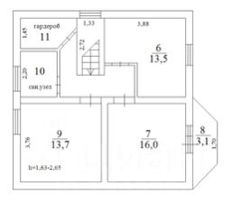 2-этаж. дом 130 м²