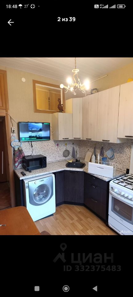 2-комнатная квартира, 56 м² — фото 1