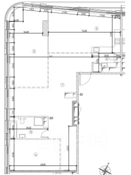 кв. своб. план., 135 м², этаж 18