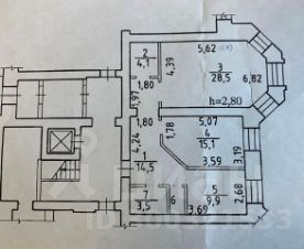 2-комн.кв., 77 м², этаж 1