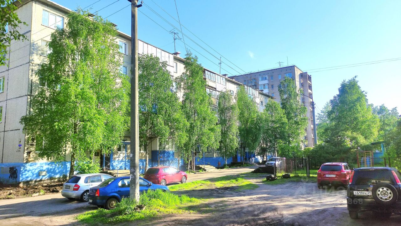 Купить трехкомнатную квартиру 60,9м² ул. Тимме, 9к1, Архангельск,  Архангельская область - база ЦИАН, объявление 297446868