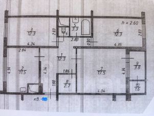 3-комн.кв., 73 м², этаж 5