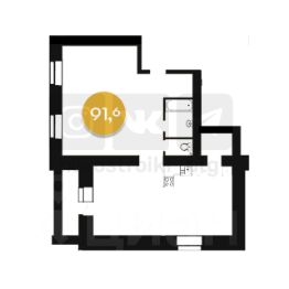 3-комн.кв., 92 м², этаж 3