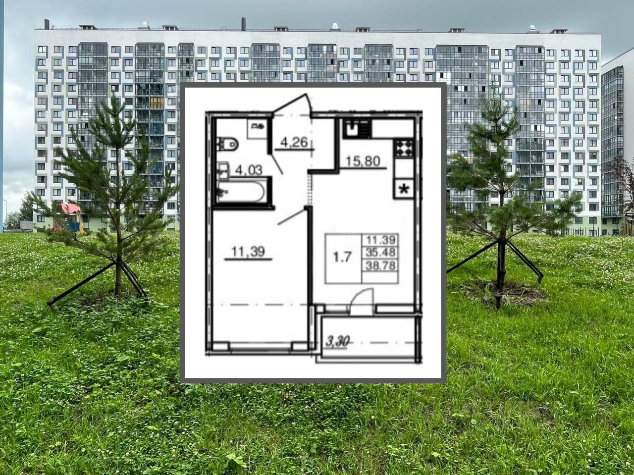 Купить 1-комнатную квартиру на проезде Гаражный в поселке Бугры, продажа  однокомнатных квартир во вторичке и первичке на Циан. Найдено 14 объявлений