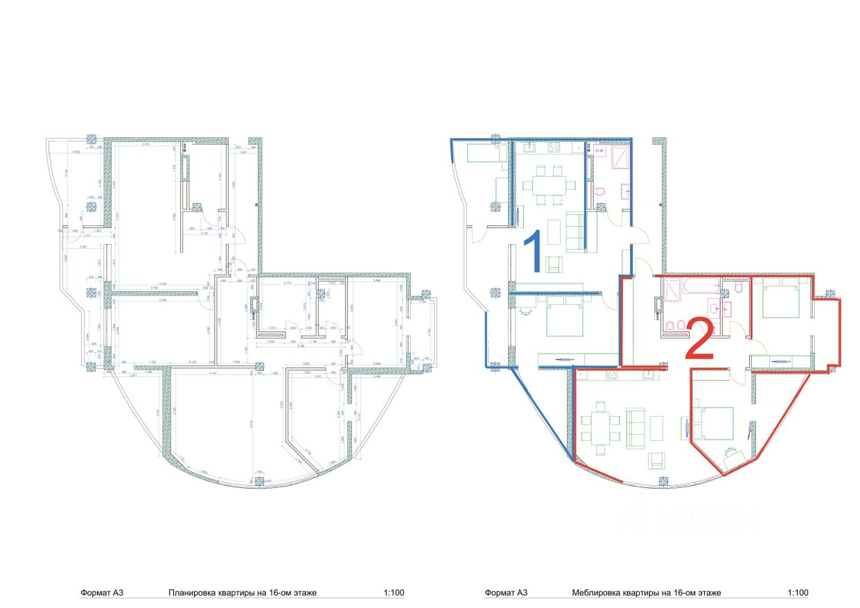 Продаю двухкомнатную квартиру 80м² ул. Кубанская Набережная, 31/1,  Краснодар, Краснодарский край, Центральный микрорайон - база ЦИАН,  объявление 303157058