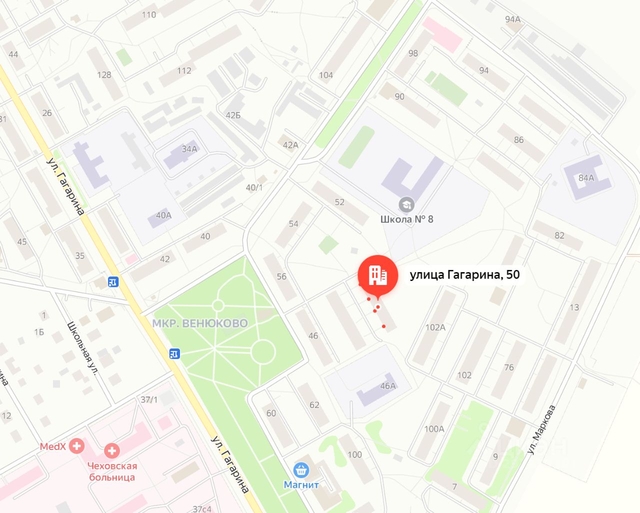 Купить трехкомнатную квартиру 55,9м² ул. Гагарина, 50, Чехов, Московская  область, Чехов городской округ - база ЦИАН, объявление 297839301