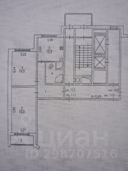 2-комн.кв., 57 м², этаж 12