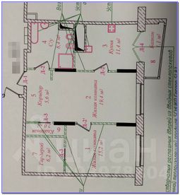 2-комн.кв., 70 м², этаж 10