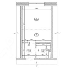 студия, 19 м², этаж 1