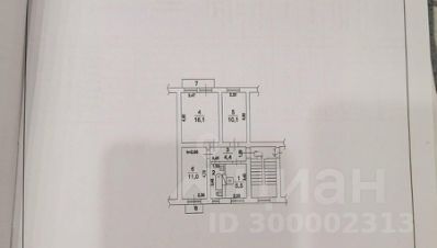 3-комн.кв., 52 м², этаж 2