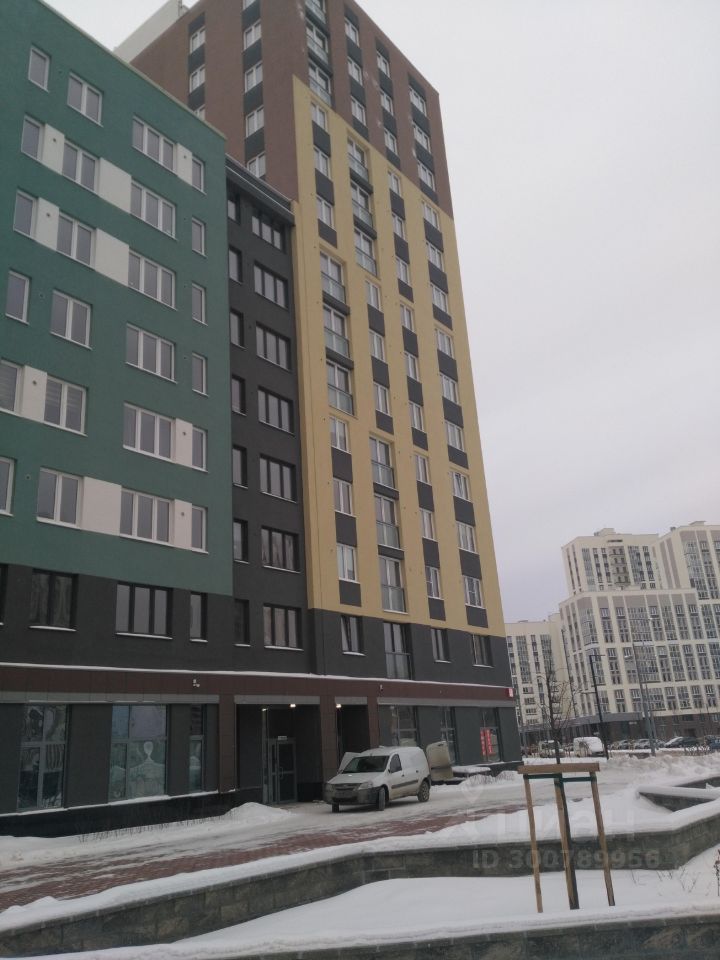 Современный жилой комплекс в Екатеринбурге. Квартира 27.8 кв.м, кухня 5.1 кв.м, жилая 15.2 кв.м, 6 этаж. Без отделки.