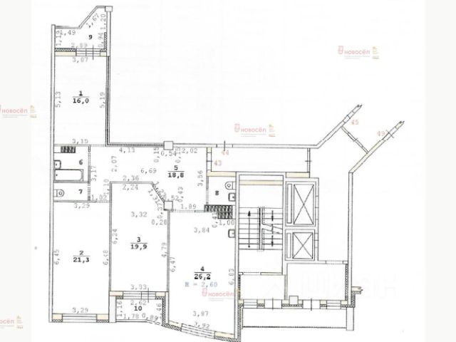 3-комн., 110 м², 9/19 этаж