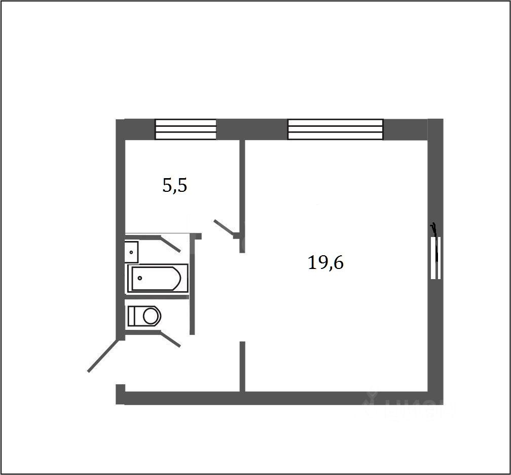 Продаю однокомнатную квартиру 31,3м² ул. Машиностроителей, 75, Екатеринбург,  Свердловская область, м. Уралмаш - база ЦИАН, объявление 303083126