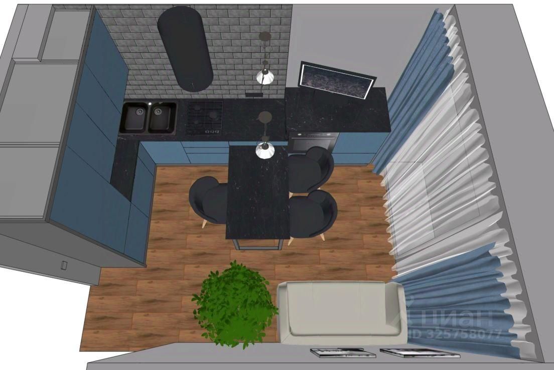 1-к кв. Саратовская область, Энгельс просп. Строителей, 47/4 (43.8 м²)