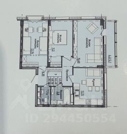 3-комн.кв., 71 м², этаж 15