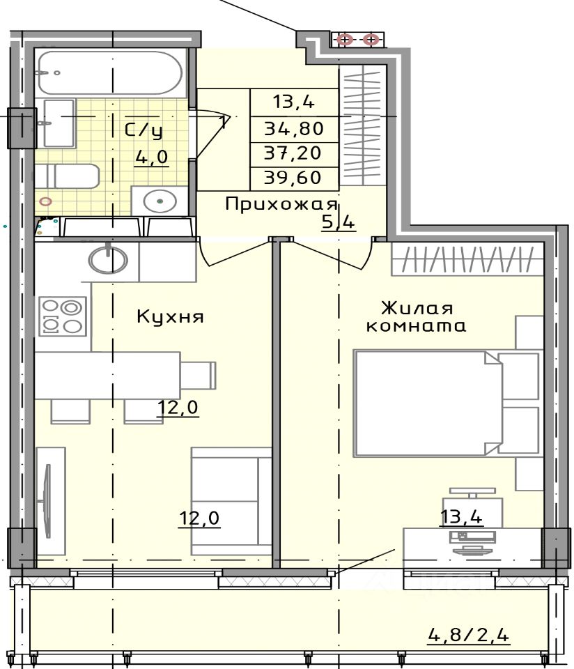 Купить 1-комнатную квартиру вторичка в деревне Голубое Московской области,  продажа 1-комнатных квартир на вторичном рынке. Найдено 81 объявление.