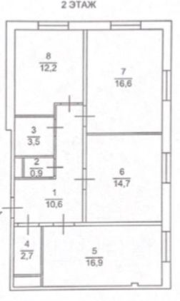 3-комн.кв., 78 м², этаж 2