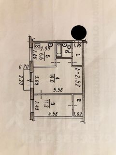 2-комн.кв., 46 м², этаж 4