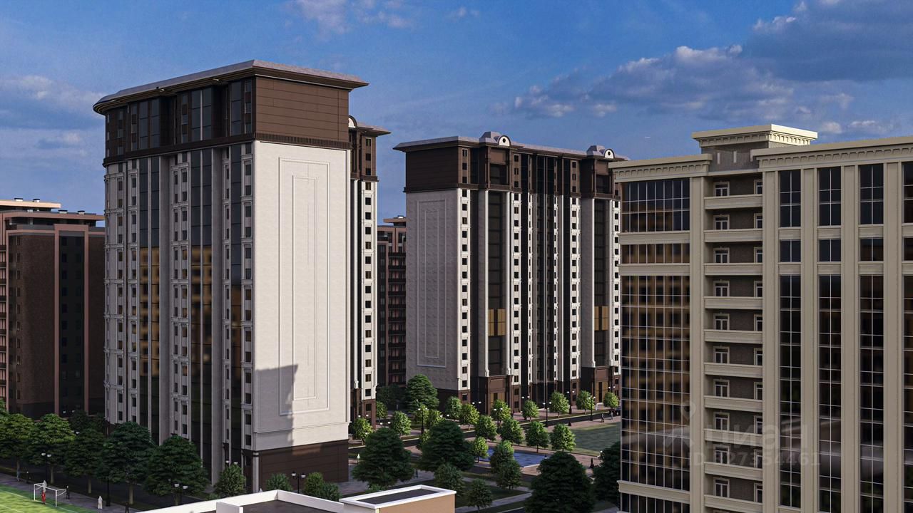 1-к кв. Чеченская республика, Грозный просп. В.В. Путина, 23Б (38.9 м²)