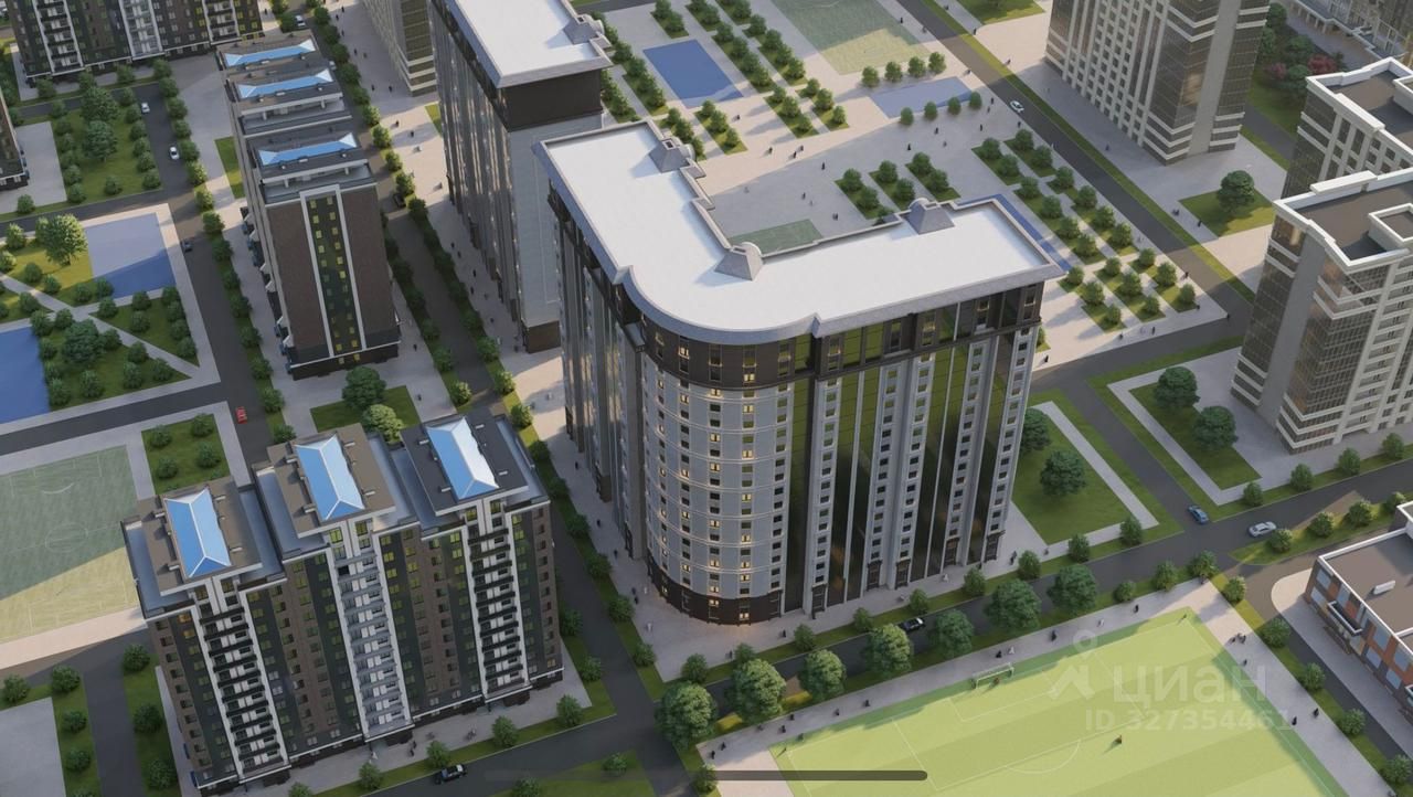 1-к кв. Чеченская республика, Грозный просп. В.В. Путина, 23Б (38.9 м²)