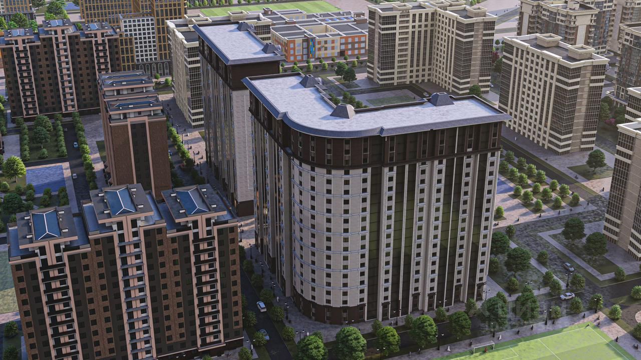 1-к кв. Чеченская республика, Грозный просп. В.В. Путина, 23Б (39.1 м²)