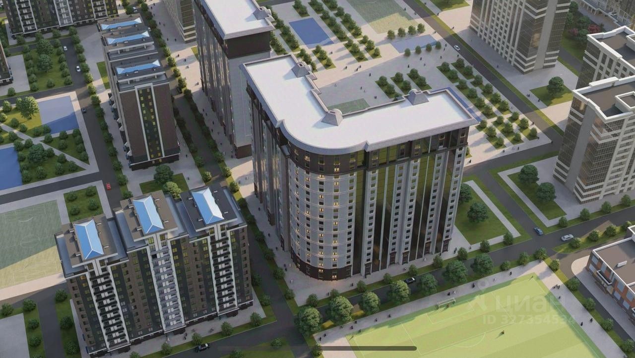 1-к кв. Чеченская республика, Грозный просп. В.В. Путина, 23Б (39.1 м²)