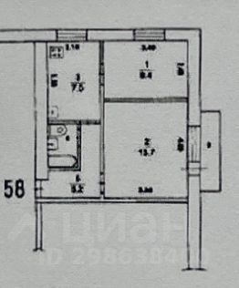 2-комн.кв., 37 м², этаж 8