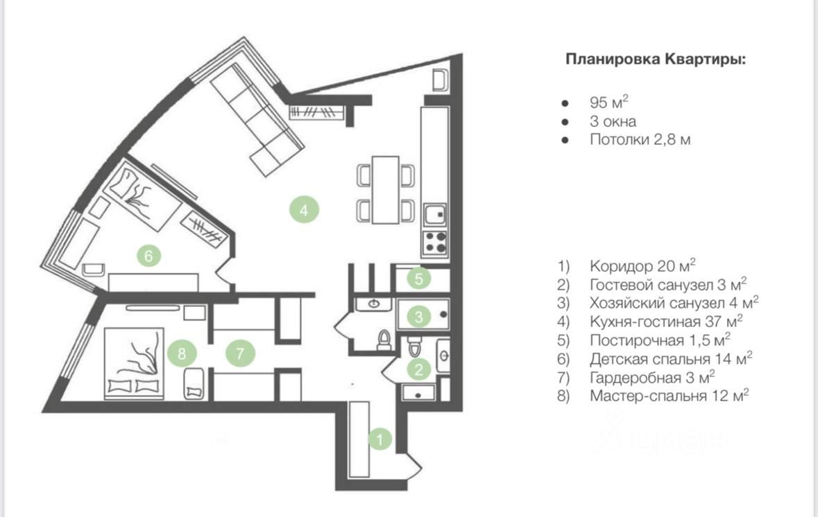 Купить 3-комнатную квартиру (вторичка) в ЖК Парк-тауэр в Химках, цены на  вторичное жильё в ЖК Парк-тауэр. Найдено 1 объявление.