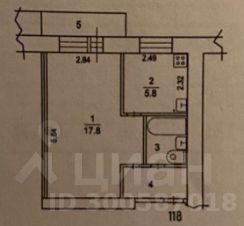 1-комн.кв., 30 м², этаж 7