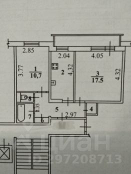 2-комн.кв., 48 м², этаж 7