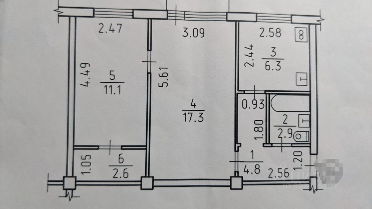 Купить двухкомнатную квартиру 45м² Воткинское ш., 82, Ижевск, Удмуртская  респ. - база ЦИАН, объявление 303029403