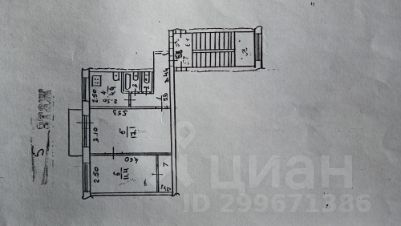 2-комн.кв., 44 м², этаж 5