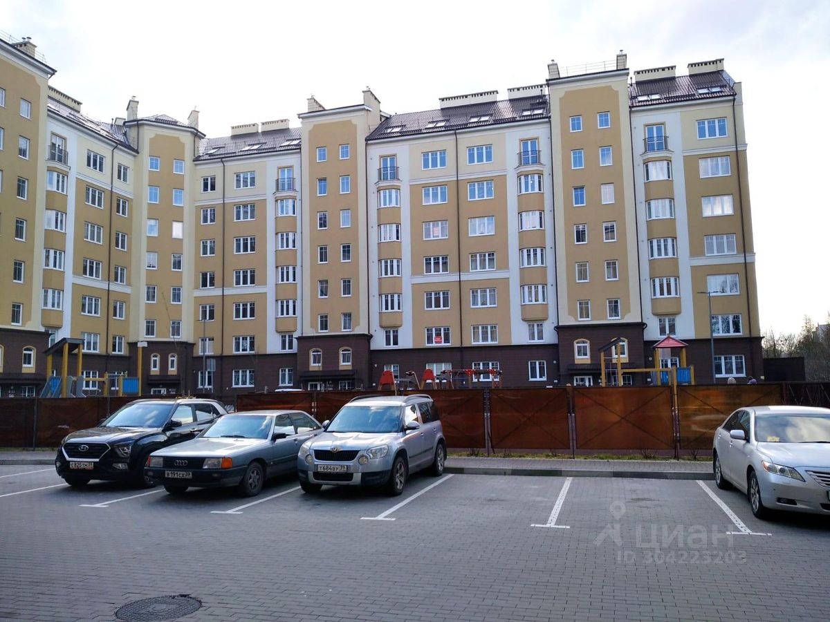 Продажа однокомнатной квартиры 40м² ул. Александра Невского, 192К1,  Калининград, Калининградская область - база ЦИАН, объявление 304223203