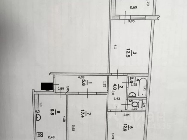 3-комн., 71 м², 2/10 этаж