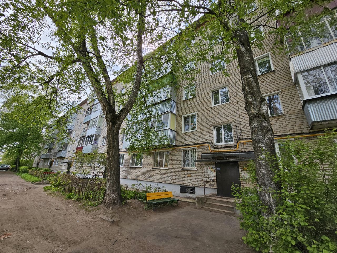 Купить двухкомнатную квартиру 45,4м² ул. Чапаева, 16, Кимры, Тверская  область, Кимрский район - база ЦИАН, объявление 302286711