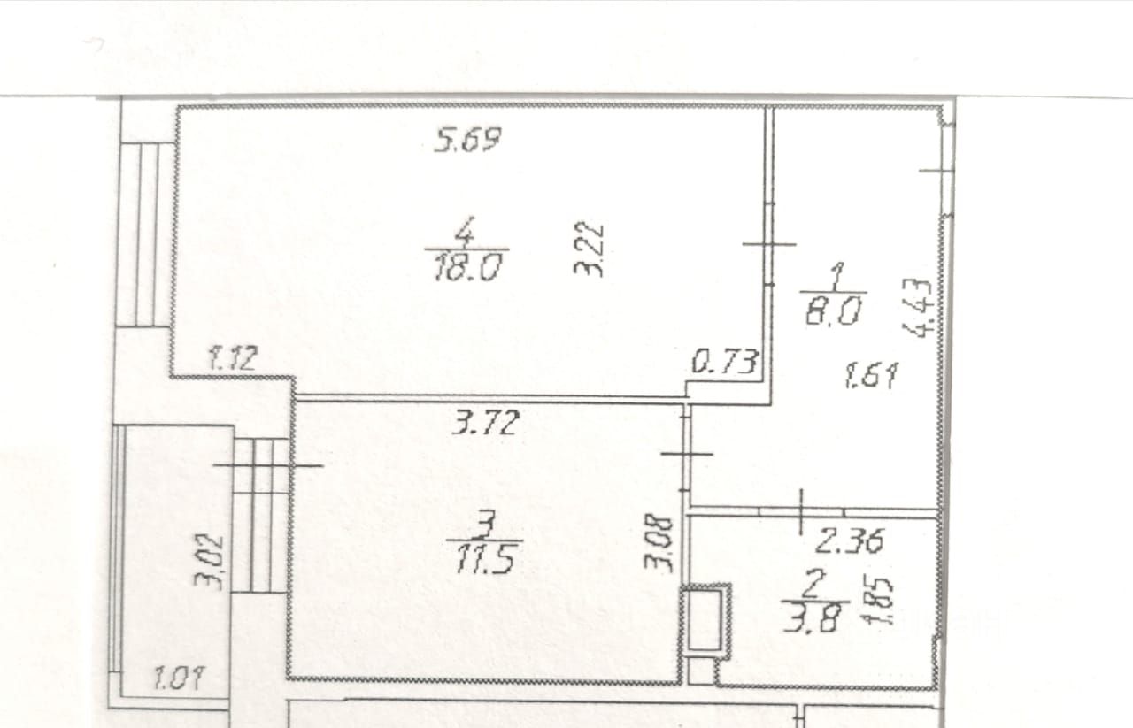 Продаю однокомнатную квартиру 41.3м² ул. Липовый Парк, 2, Москва, НАО ...
