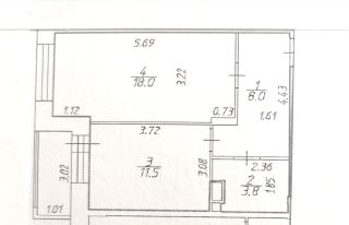 1-комн.кв., 41 м², этаж 7