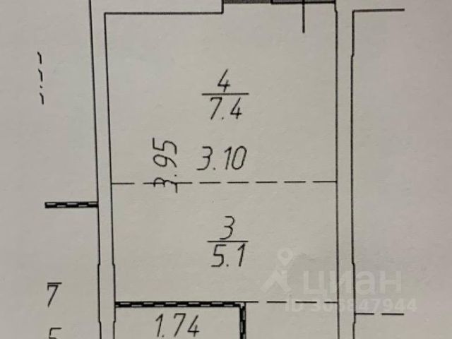 Студия, 18,8 м², 2/15 этаж