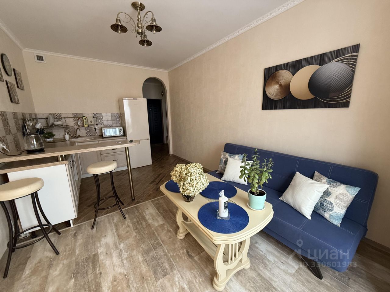Евро2-комнатная квартира, 38 м² — фото 2