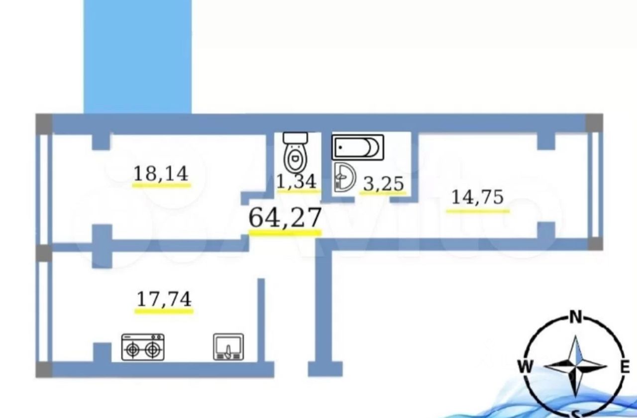 Купить квартиру на 1 этаже в Котласе. Найдено 2 объявления.